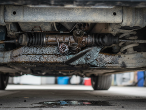 damaged steering rack